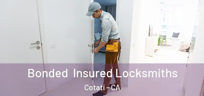Bonded Insured Locksmiths Cotati - CA