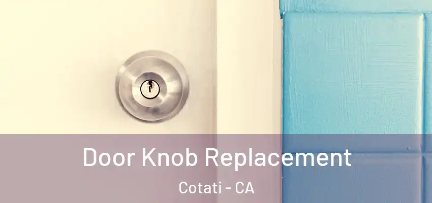 Door Knob Replacement Cotati - CA