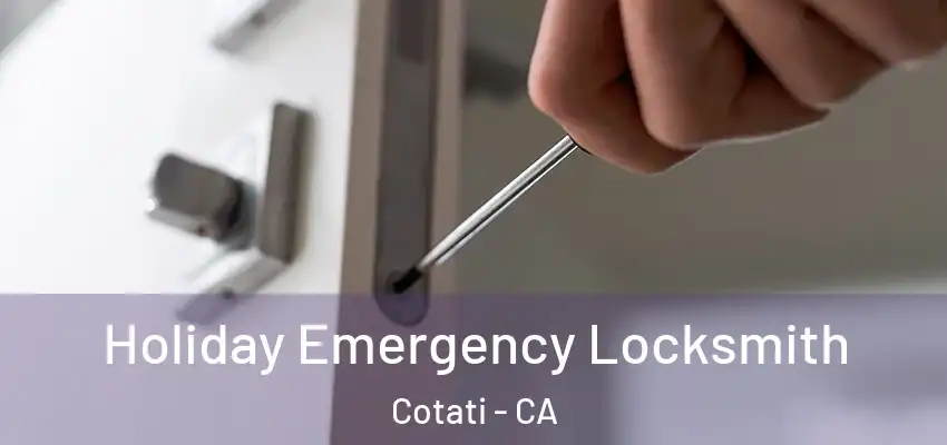 Holiday Emergency Locksmith Cotati - CA